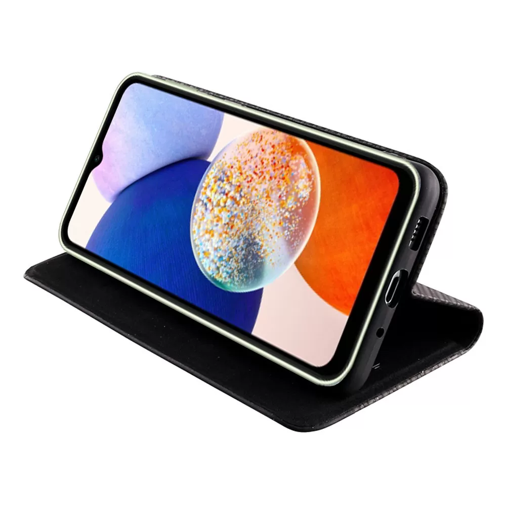 IDOL 1991 ELITE ΘΗΚΗ SAMSUNG A14 4G A145/A14 5G A146 6.6in  ANTI-RFID BOOK STAND BLACK - Image 4