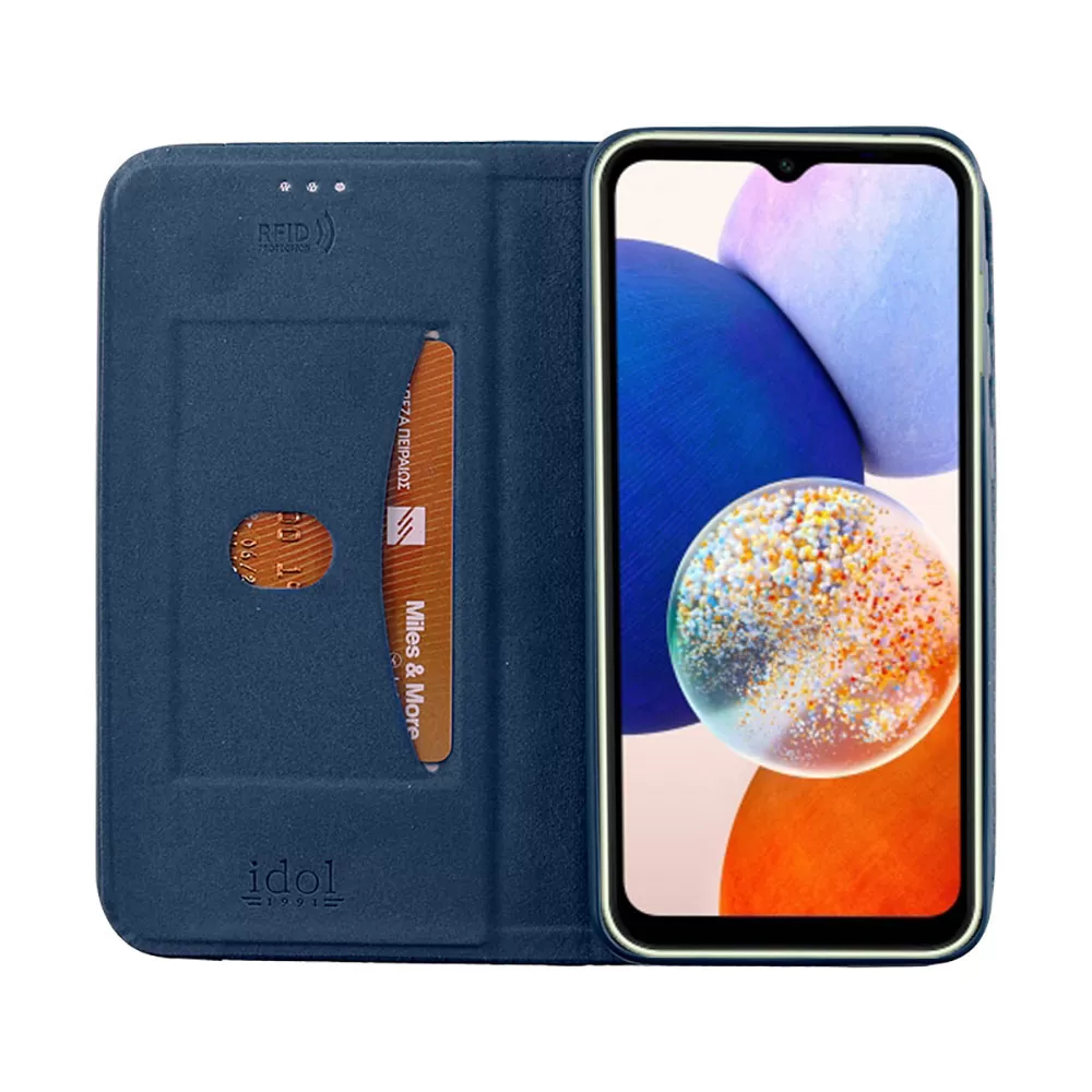 IDOL 1991 ELITE ΘΗΚΗ SAMSUNG A14 4G A145/A14 5G A146 6.6in  ANTI-RFID BOOK STAND BLUE - Image 7