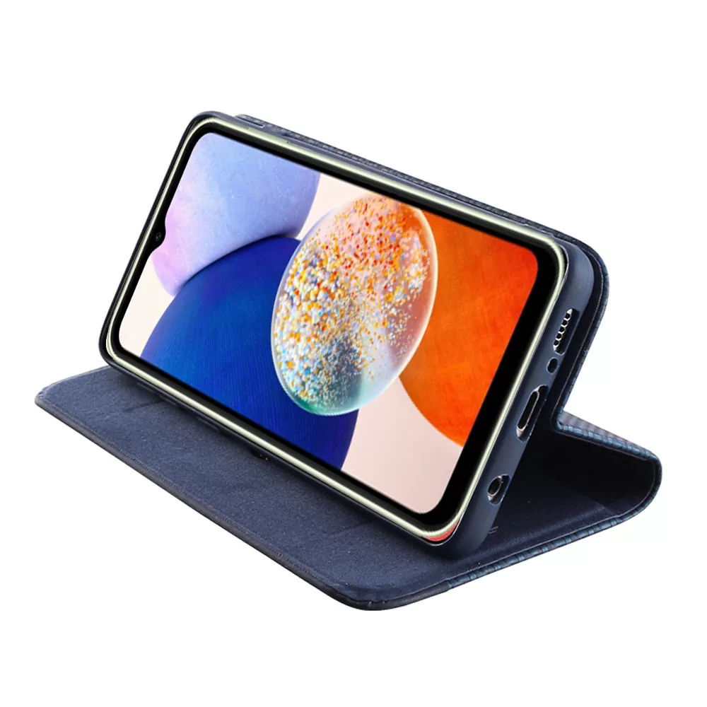IDOL 1991 ELITE ΘΗΚΗ SAMSUNG A14 4G A145/A14 5G A146 6.6in  ANTI-RFID BOOK STAND BLUE - Image 4