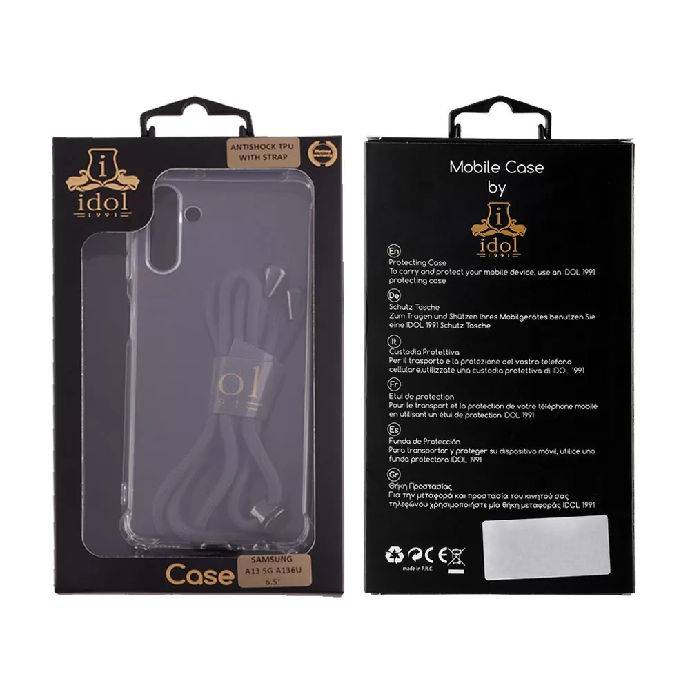 IDOL 1991 ANTISHOCK AIR TPU ΘΗΚΗ SAMSUNG A04s A047/A13 5G A136U 6.5inin  WITH STRAP FULL CAMERA PROTECTION ΔΙΑΦΑΝΗ - Image 2