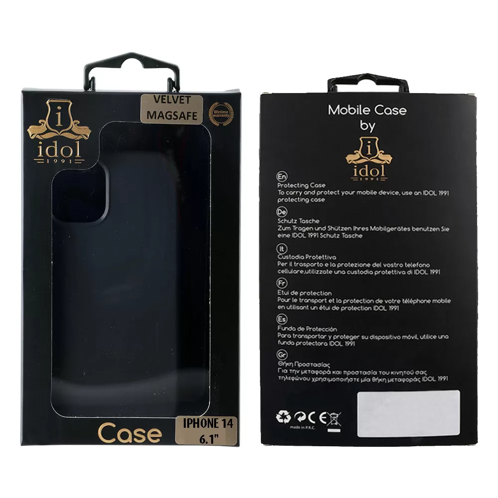 IDOL 1991 ΘΗΚΗ IPHONE 14 6.1" VELVET MAGSAFE TPU CAMERA GUARD BLACK - Image 2