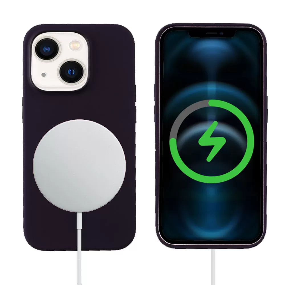IDOL 1991 ΘΗΚΗ IPHONE 14 6.1" VELVET MAGSAFE TPU CAMERA GUARD ELDERBERRY - Image 7