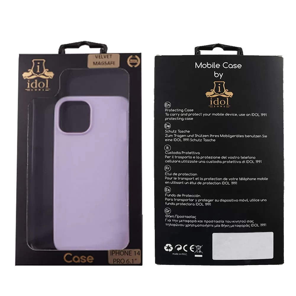 IDOL 1991 ΘΗΚΗ IPHONE 14 PRO 6.1" VELVET MAGSAFE TPU CAMERA GUARD LILAC - Image 2