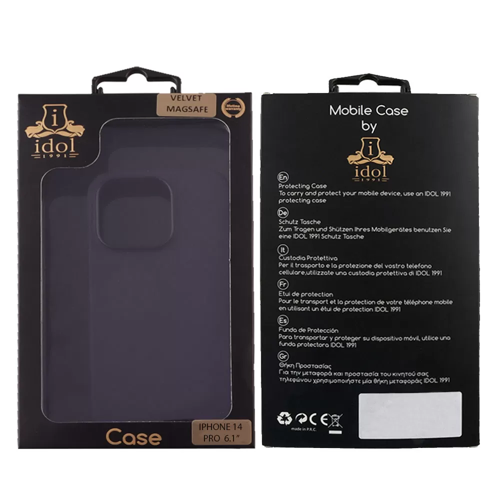IDOL 1991 ΘΗΚΗ IPHONE 14 PRO 6.1" VELVET MAGSAFE TPU CAMERA GUARD ELDERBERRY - Image 2