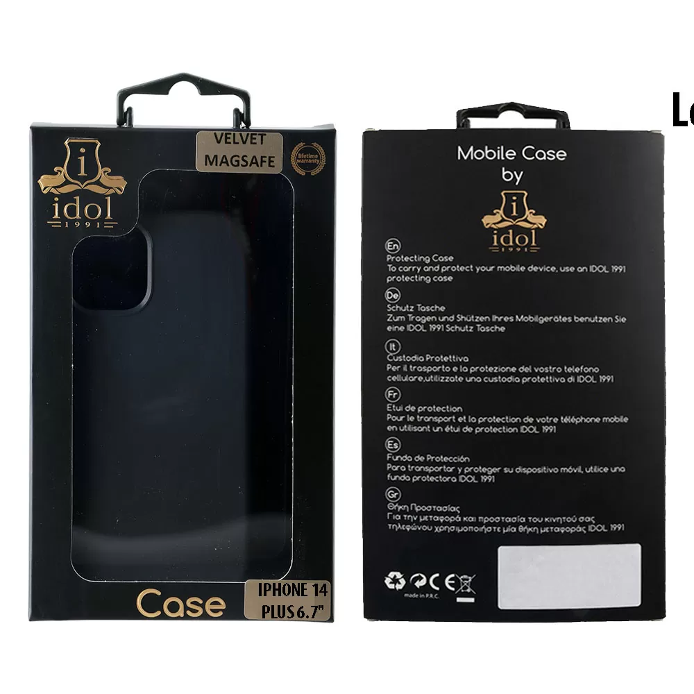 IDOL 1991 ΘΗΚΗ IPHONE 14 PLUS 6.7" VELVET MAGSAFE TPU CAMERA GUARD BLACK - Image 2