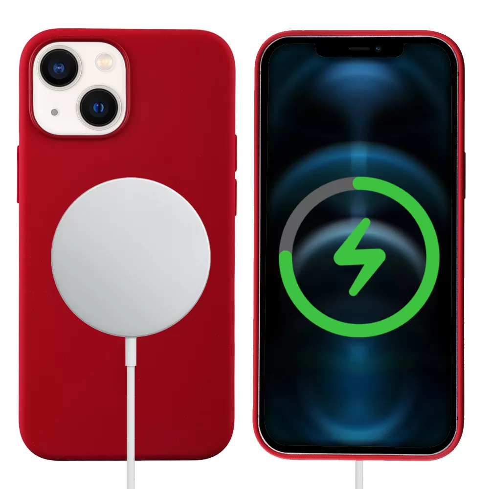 IDOL 1991 ΘΗΚΗ IPHONE 14 PLUS 6.7" VELVET MAGSAFE TPU CAMERA GUARD RED - Image 6