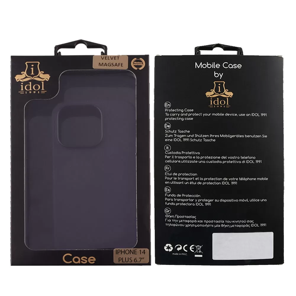 IDOL 1991 ΘΗΚΗ IPHONE 14 PLUS 6.7" VELVET MAGSAFE TPU CAMERA GUARD ELDERBERRY - Image 2