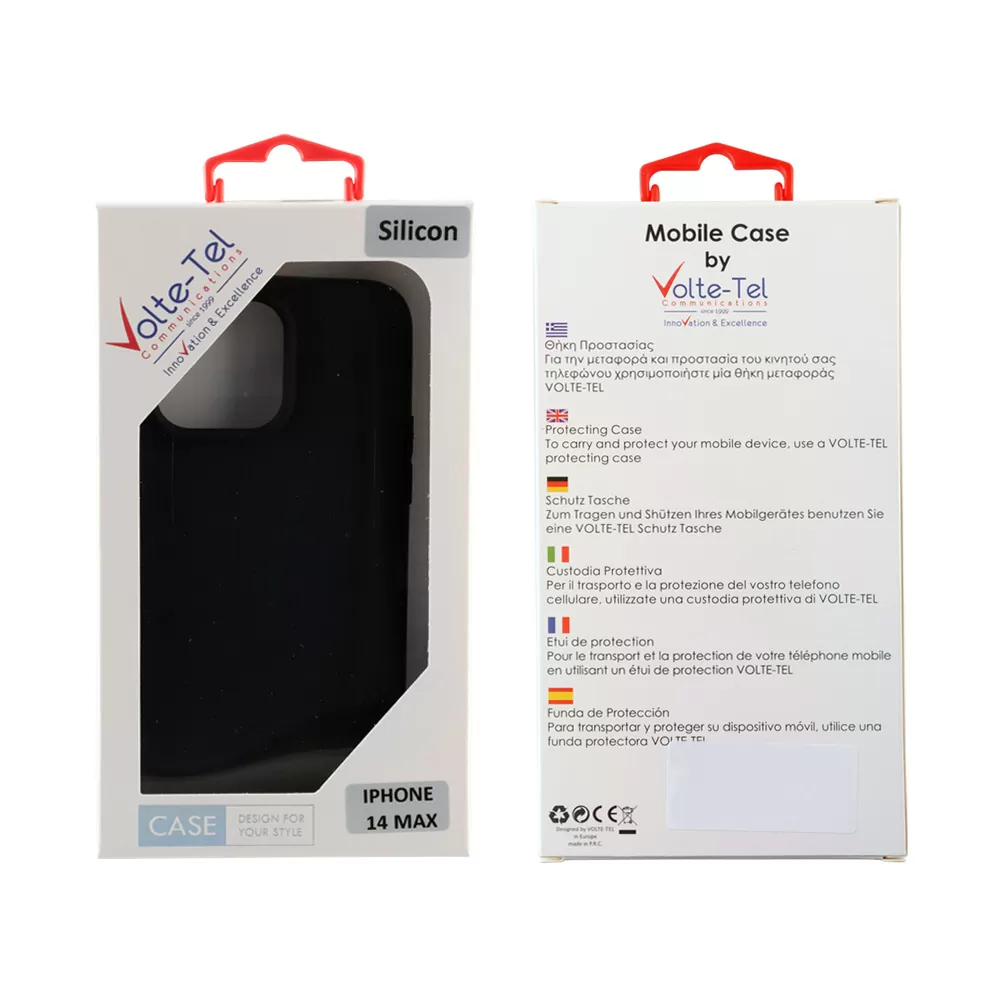 VOLTE-TEL SILICON TPU ΘΗΚΗ IPHONE 14 PLUS 6.7in  CAMERA GUARD BLACK - Image 2