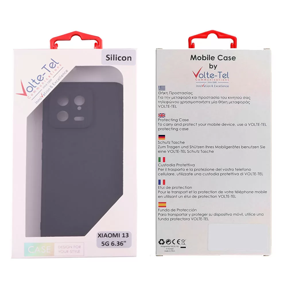 VOLTE-TEL SILICON TPU ΘΗΚΗ XIAOMI 13 5G 6.36in  FULL CAMERA PROTECTION BLACK - Image 2