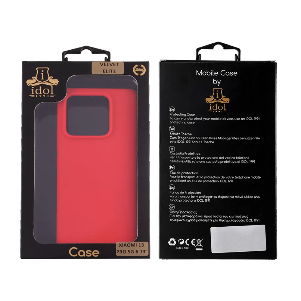 IDOL 1991 VELVET ELITE TPU ΘΗΚΗ XIAOMI 13 PRO 5G 6.73in  4 SIDE CAMERA GUARD RED - Image 2