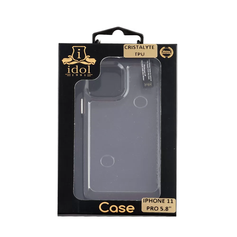 IDOL 1991 CRISTALYTE TPU ΘΗΚΗ IPHONE 11 PRO 5.8in CAMERA GUARD ΔΙΑΦΑΝΗ ΓΚΡΙ - Image 2