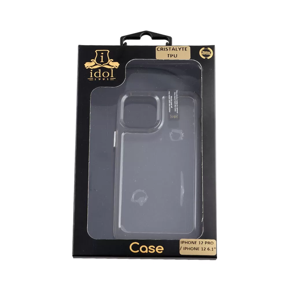 IDOL 1991 CRISTALYTE TPU ΘΗΚΗ IPHONE 12 PRO / IPHONE 12 6.1in CAMERA GUARD ΔΙΑΦΑΝΗ ΓΚΡΙ - Image 2