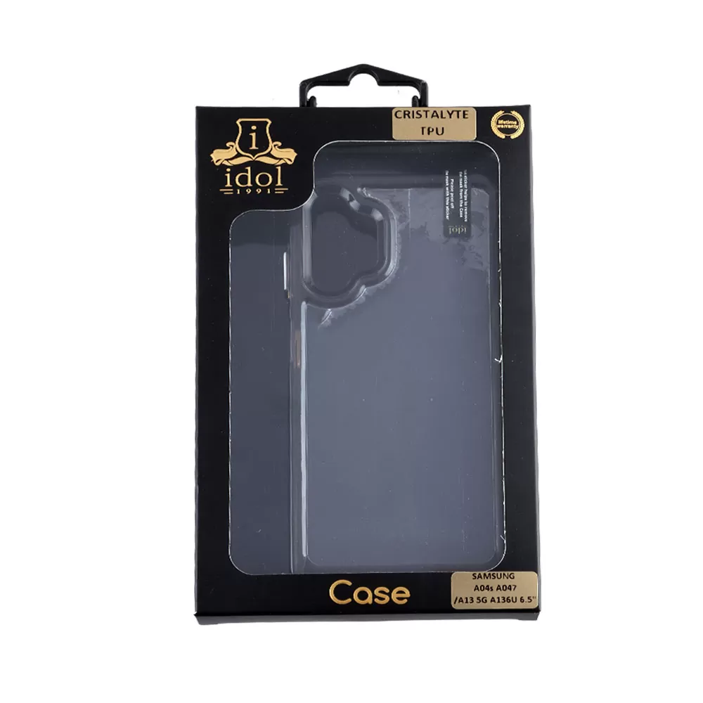 IDOL 1991 CRISTALYTE TPU ΘΗΚΗ SAMSUNG A04s A047/A13 5G A136U 6.5in CAMERA GUARD ΔΙΑΦΑΝΗ ΓΚΡΙ - Image 2