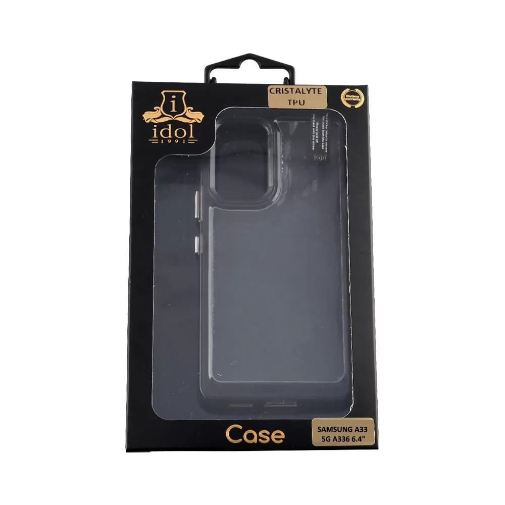 IDOL 1991 CRISTALYTE TPU ΘΗΚΗ SAMSUNG A33 5G A336 6.4in CAMERA GUARD ΔΙΑΦΑΝΗ ΓΚΡΙ - Image 2