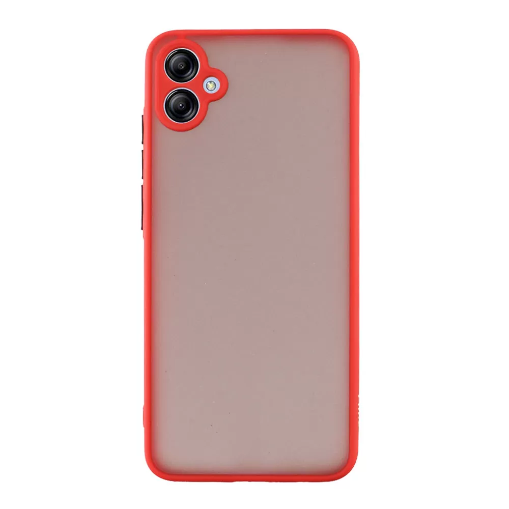 LIME HARDSHELL FUSION ΘΗΚΗ SAMSUNG A04e A042 6.5in  FULL CAMERA PROTECTION RED WITH BLACK KEYS - Image 6