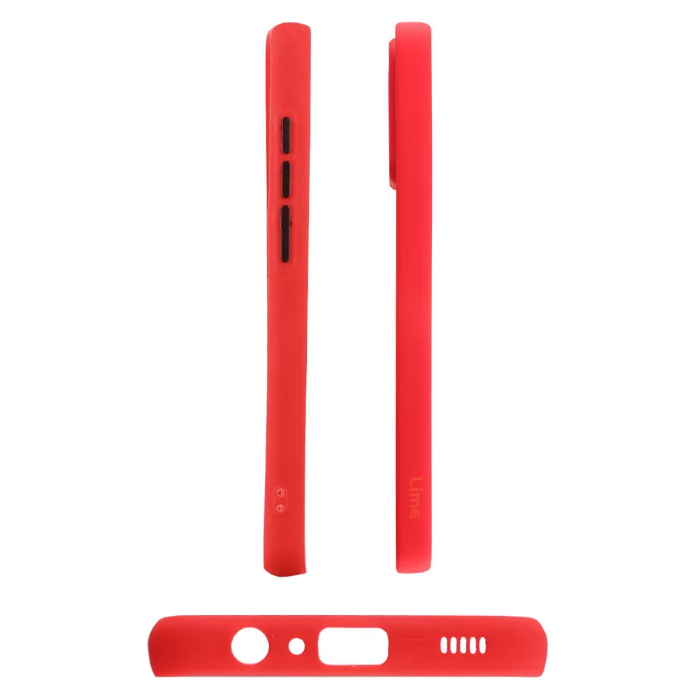 LIME HARDSHELL FUSION ΘΗΚΗ SAMSUNG A04e A042 6.5in  FULL CAMERA PROTECTION RED WITH BLACK KEYS - Image 5