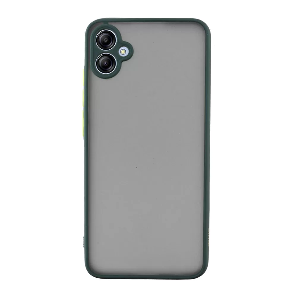 LIME HARDSHELL FUSION ΘΗΚΗ SAMSUNG A04e A042 6.5in  FULL CAMERA PROTECTION GREEN WITH YELLOW KEYS - Image 6