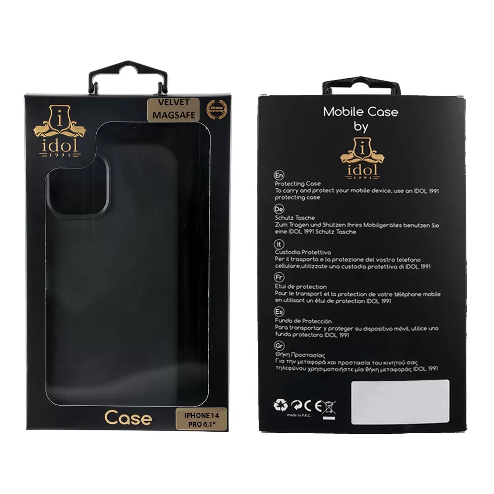 IDOL 1991 ΘΗΚΗ IPHONE 14 PRO 6.1" VELVET MAGSAFE TPU CAMERA GUARD BLACK - Image 2