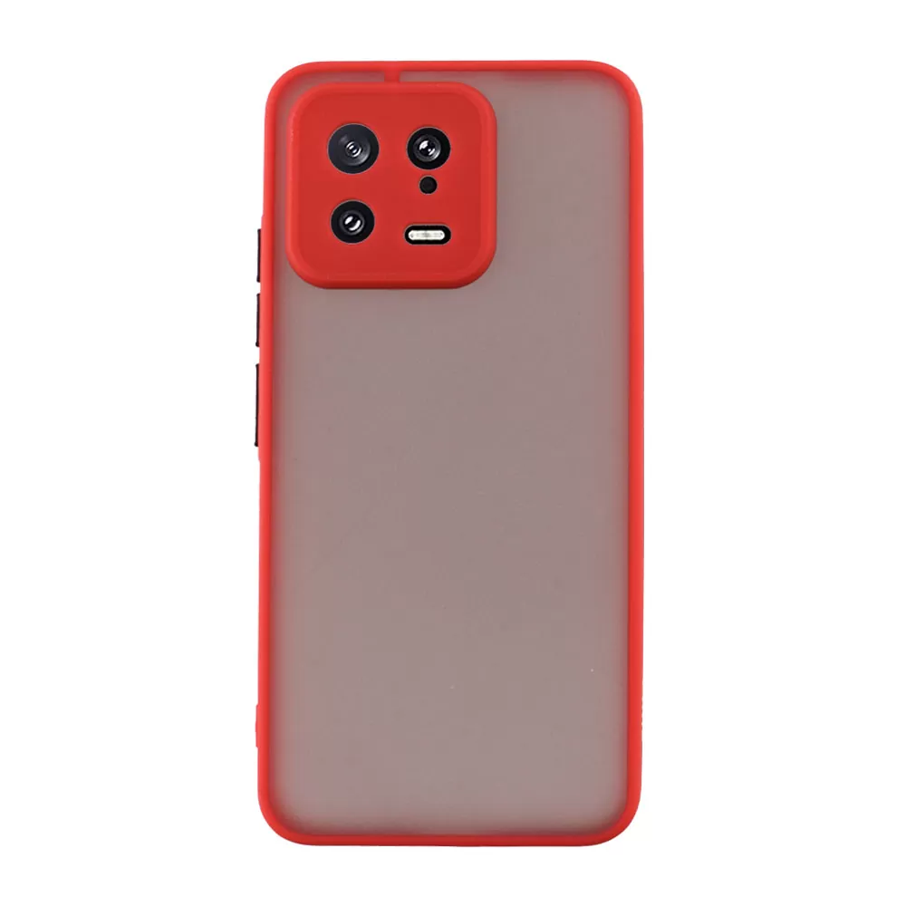 LIME HARDSHELL FUSION ΘΗΚΗ XIAOMI 13 5G 6.36in  FULL CAMERA PROTECTION RED WITH BLACK KEYS - Image 6