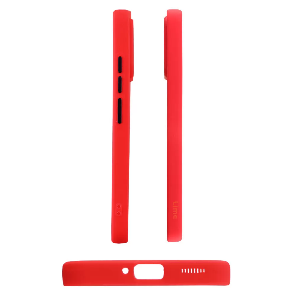 LIME HARDSHELL FUSION ΘΗΚΗ XIAOMI 13 5G 6.36in  FULL CAMERA PROTECTION RED WITH BLACK KEYS - Image 5