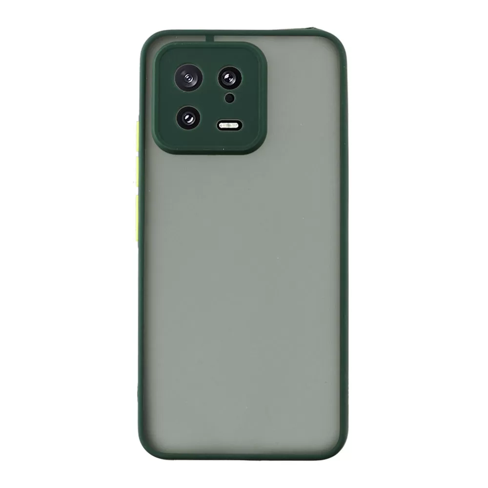 LIME HARDSHELL FUSION ΘΗΚΗ XIAOMI 13 5G 6.36in  FULL CAMERA PROTECTION GREEN WITH YELLOW KEYS - Image 6