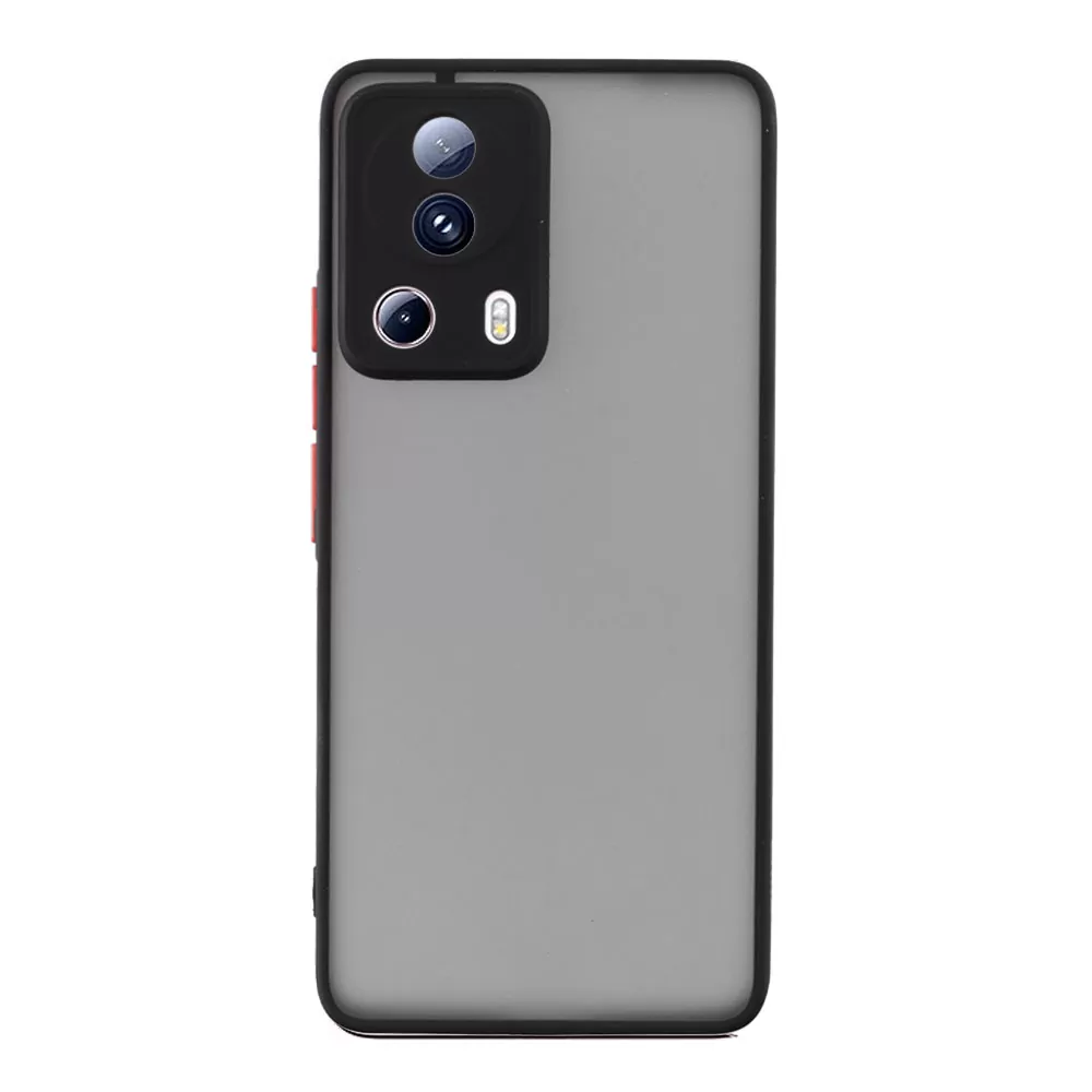 LIME HARDSHELL FUSION ΘΗΚΗ XIAOMI 13 LITE 5G 6.55in  FULL CAMERA PROTECTION BLACK WITH RED KEYS - Image 6