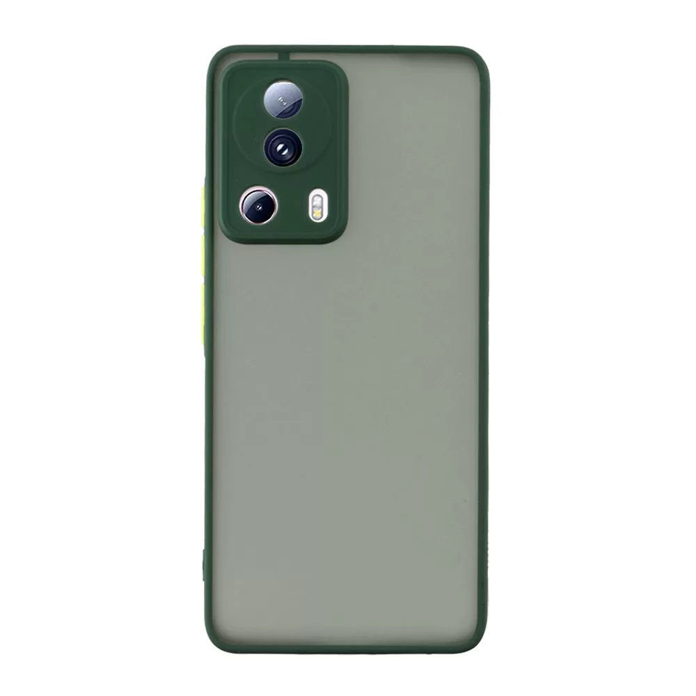 LIME HARDSHELL FUSION ΘΗΚΗ XIAOMI 13 LITE 5G 6.55in  FULL CAMERA PROTECTION GREEN WITH YELLOW KEYS - Image 6