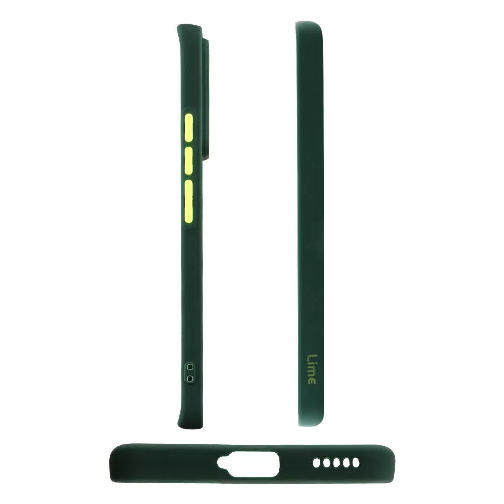 LIME HARDSHELL FUSION ΘΗΚΗ XIAOMI 13 LITE 5G 6.55in  FULL CAMERA PROTECTION GREEN WITH YELLOW KEYS - Image 5