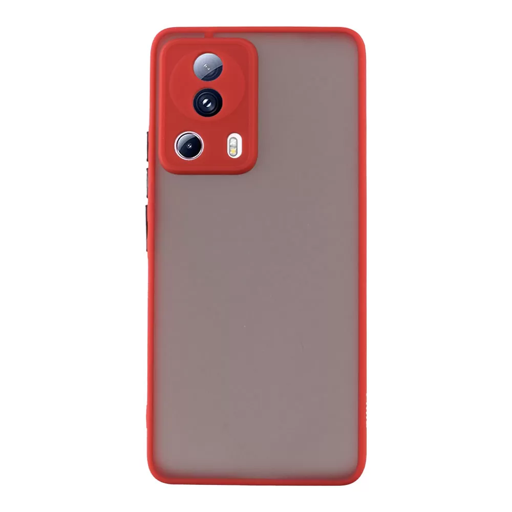 LIME HARDSHELL FUSION ΘΗΚΗ XIAOMI 13 LITE 5G 6.55in  FULL CAMERA PROTECTION RED WITH BLACK KEYS - Image 6