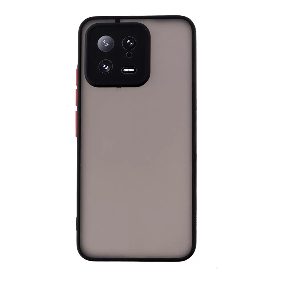LIME HARDSHELL FUSION ΘΗΚΗ XIAOMI 13 PRO 5G 6.73in  FULL CAMERA PROTECTION BLACK WITH RED KEYS - Image 6