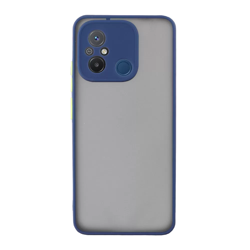 LIME HARDSHELL FUSION ΘΗΚΗ XIAOMI REDMI 12C 6.71in  FULL CAMERA PROTECTION BLUE WITH YELLOW KEYS - Image 6
