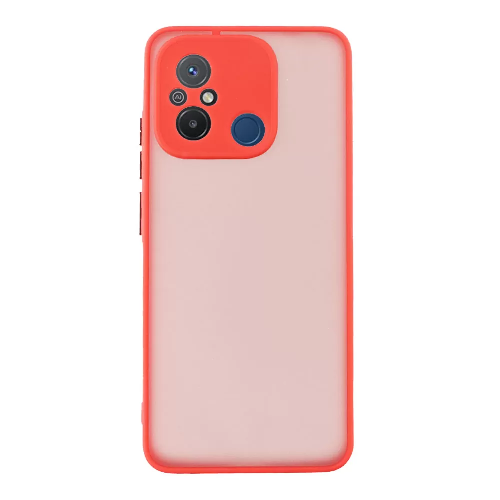 LIME HARDSHELL FUSION ΘΗΚΗ XIAOMI REDMI 12C 6.71in  FULL CAMERA PROTECTION RED WITH BLACK KEYS - Image 6