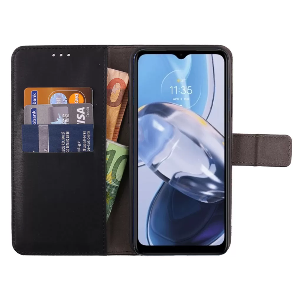 VOLTE-TEL ALLURE ΘΗΚΗ MOTOROLA MOTO E22 6.5in  MAGNET BOOK STAND CLIP BLACK - Image 5