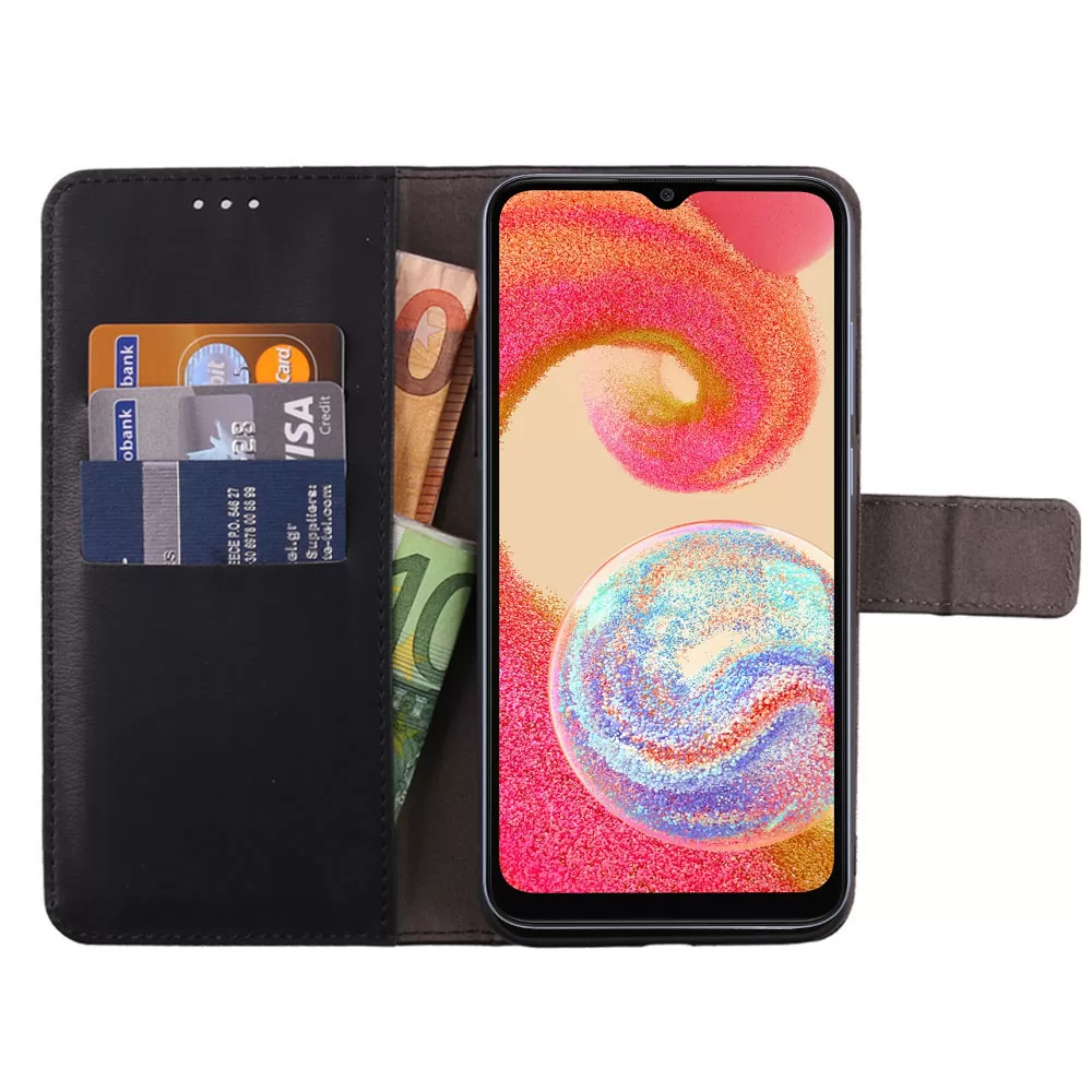 VOLTE-TEL ALLURE ΘΗΚΗ SAMSUNG A04e A042 6.5in  MAGNET BOOK STAND CLIP BLACK - Image 5