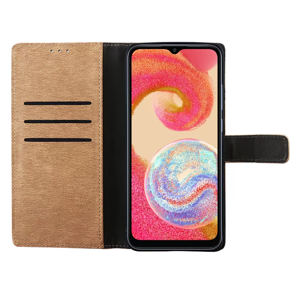 VOLTE-TEL ALLURE ΘΗΚΗ SAMSUNG A04e A042 6.5in  MAGNET BOOK STAND CLIP GOLD - Image 5