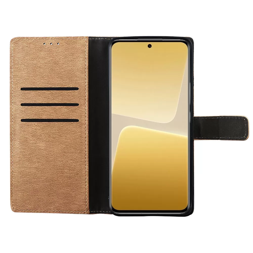 VOLTE-TEL ALLURE ΘΗΚΗ XIAOMI 13 PRO 5G 6.73in  MAGNET BOOK STAND CLIP GOLD - Image 5