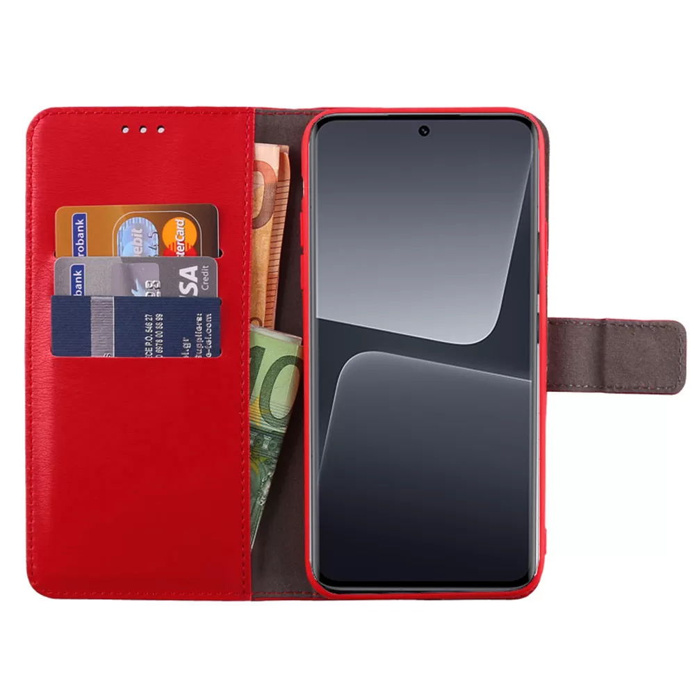 VOLTE-TEL ALLURE ΘΗΚΗ XIAOMI 13 PRO 5G 6.73in  MAGNET BOOK STAND CLIP RED - Image 5
