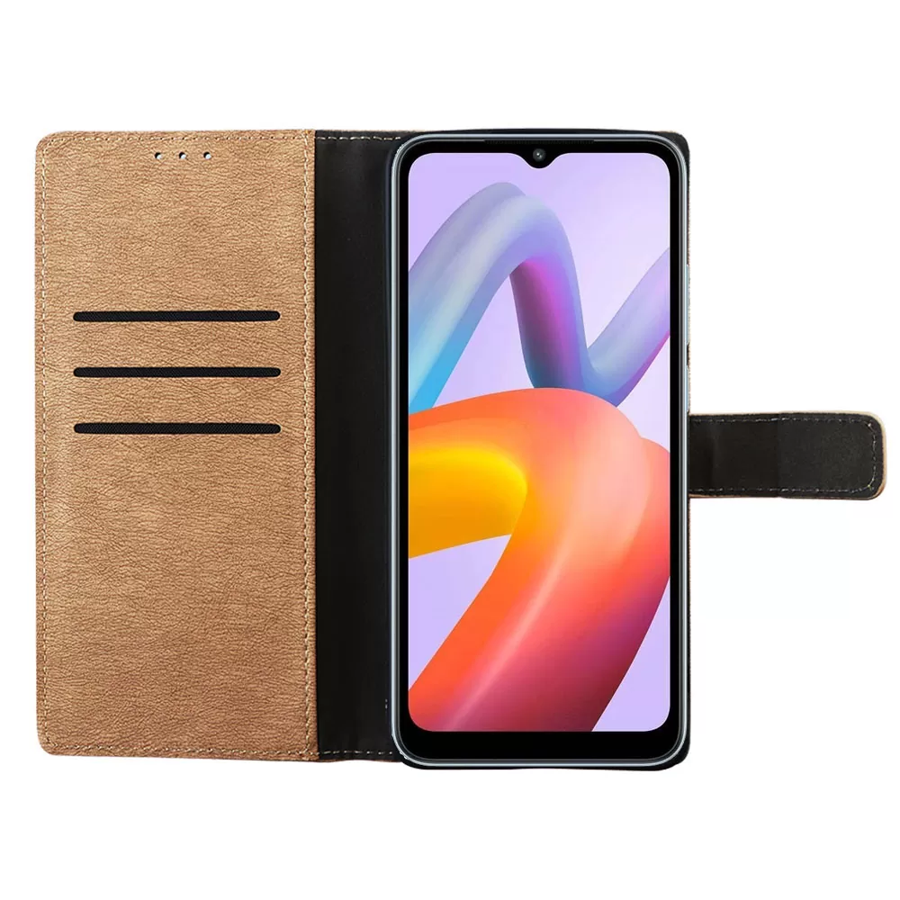 VOLTE-TEL ALLURE ΘΗΚΗ XIAOMI REDMI A1/REDMI A2 6.52in  MAGNET BOOK STAND CLIP GOLD - Image 5
