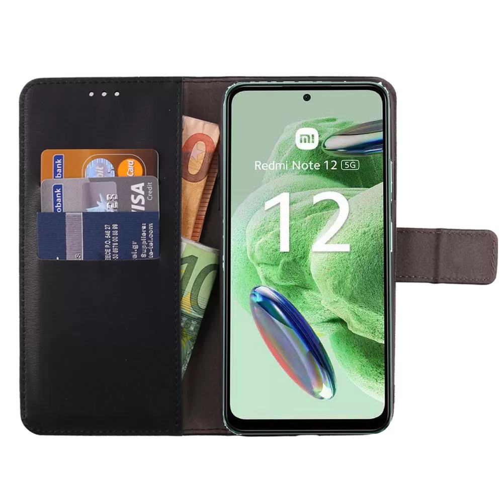 VOLTE-TEL ALLURE ΘΗΚΗ XIAOMI REDMI NOTE 12 5G 6.67in  MAGNET BOOK STAND CLIP BLACK - Image 5