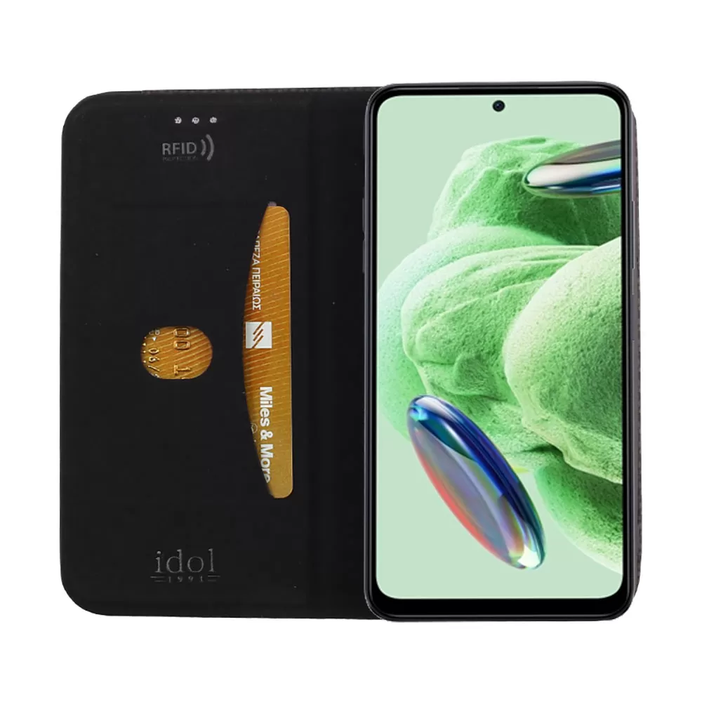 IDOL 1991 ELITE ΘΗΚΗ XIAOMI REDMI NOTE 12 5G 6.67in  ANTI-RFID BOOK STAND BLACK - Image 7