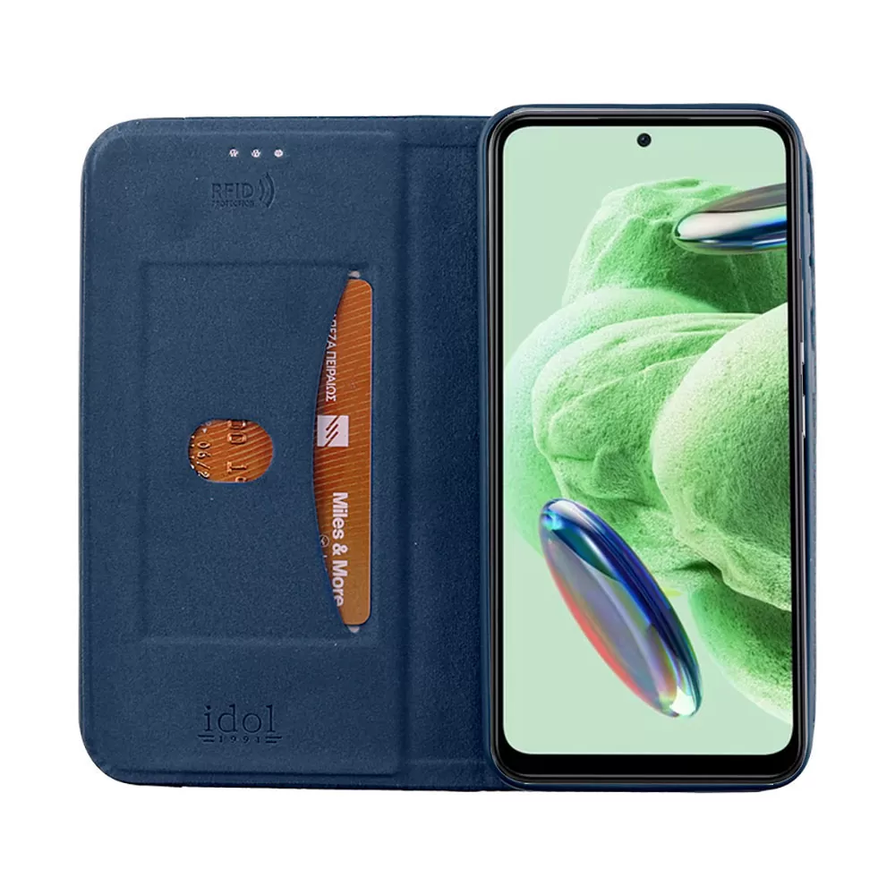IDOL 1991 ELITE ΘΗΚΗ XIAOMI REDMI NOTE 12 5G 6.67in  ANTI-RFID BOOK STAND BLUE - Image 7