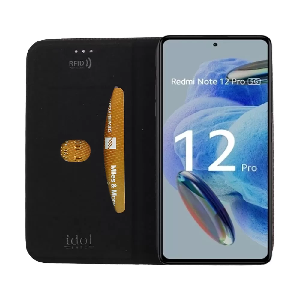 IDOL 1991 ELITE ΘΗΚΗ XIAOMI REDMI NOTE 12 PRO 5G 6.67in  ANTI-RFID BOOK STAND BLACK - Image 7