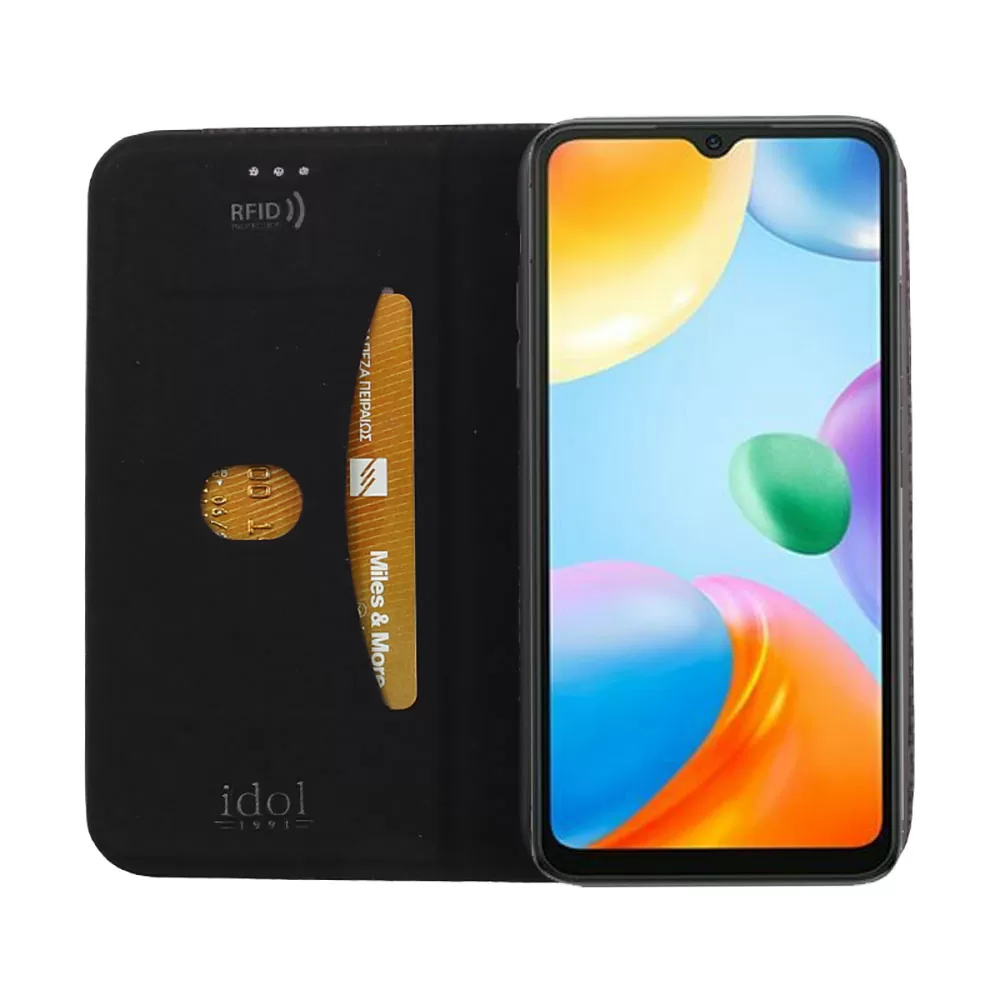 IDOL 1991 ELITE ΘΗΚΗ XIAOMI REDMI 10C/REDMI 10 POWER 6.71in  ANTI-RFID BOOK STAND BLACK - Image 7