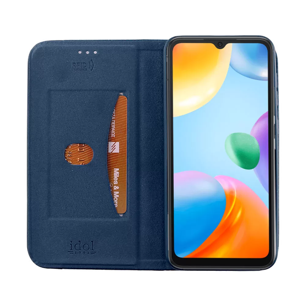IDOL 1991 ELITE ΘΗΚΗ XIAOMI REDMI 10C/REDMI 10 POWER 6.71in  ANTI-RFID BOOK STAND BLUE - Image 7
