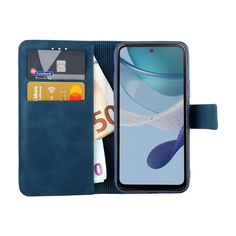 LIME ESSENTIAL ΘΗΚΗ MOTOROLA MOTO G53 5G/ G13 4G/ G23 4G 6.5in  MAGNET BOOK STAND CLIP DARK BLUE - Image 5