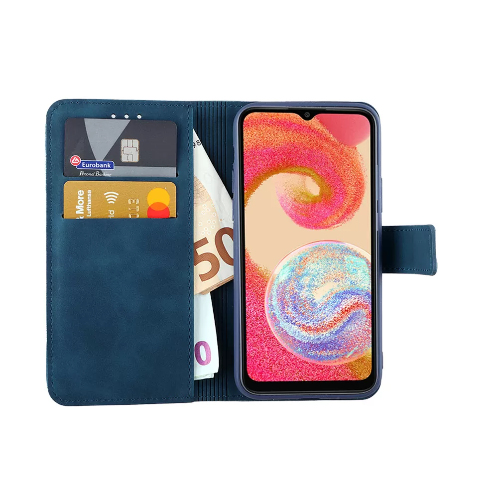 LIME ESSENTIAL ΘΗΚΗ SAMSUNG A04e A042 6.5in  MAGNET BOOK STAND CLIP DARK BLUE - Image 5