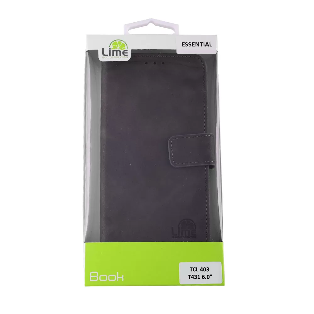 LIME ESSENTIAL ΘΗΚΗ TCL 403 T431 6.0in  MAGNET BOOK STAND CLIP GREY - Image 2