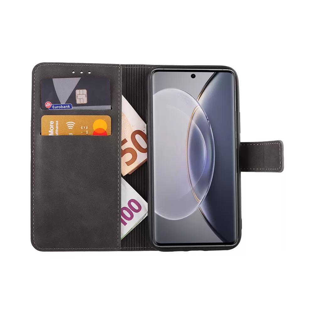 LIME ESSENTIAL ΘΗΚΗ VIVO X90 PRO 6.78in  MAGNET BOOK STAND CLIP  GREY - Image 5