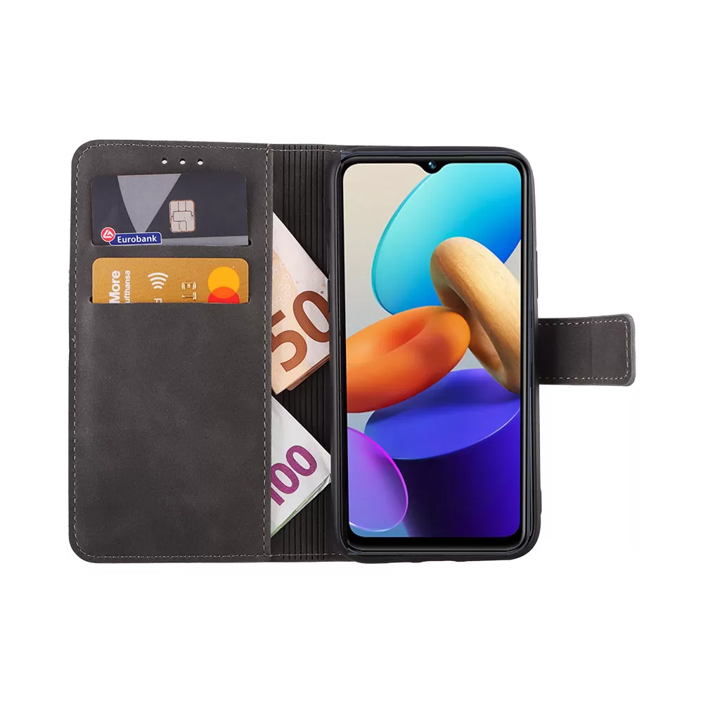 LIME ESSENTIAL ΘΗΚΗ VIVO Y22/Y22s 6.55in  MAGNET BOOK STAND CLIP GREY - Image 5