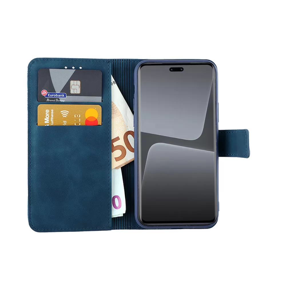 LIME ESSENTIAL ΘΗΚΗ XIAOMI 13 LITE 5G 6.55in  MAGNET BOOK STAND CLIP  DARK BLUE - Image 5